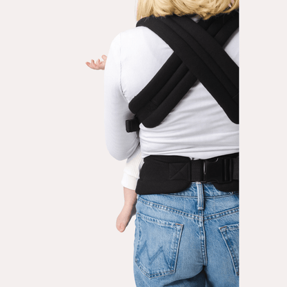 MildlyMama - Ergonomic Black Baby Carrier for Newborns to Toddlers – Comfortable, Breathable, Versatile Design Baby Carrier