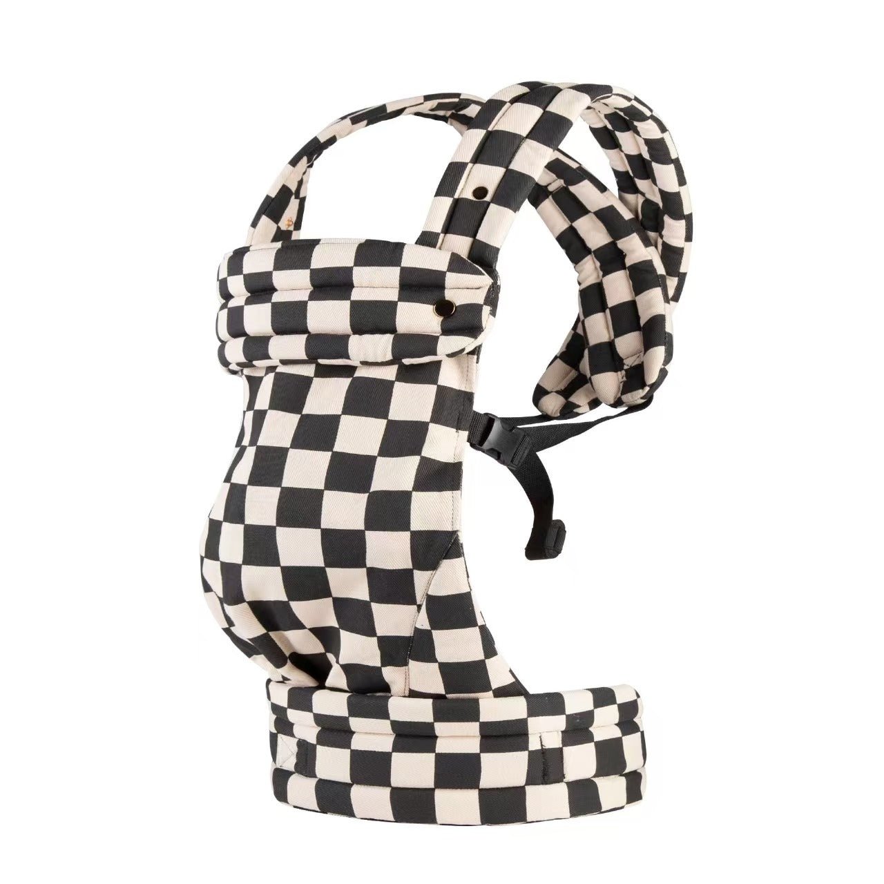 MildlyMama - Ergonomic Summer Baby Carrier – Breathable Wrap for Newborns and Toddlers with Adjustable Straps and Hands - Free Design Baby Carriers - Checkmate