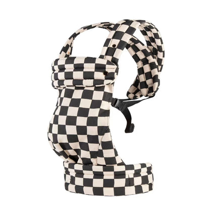 MildlyMama - Ergonomic Summer Baby Carrier – Breathable Wrap for Newborns and Toddlers with Adjustable Straps and Hands - Free Design Baby Carriers - Checkmate