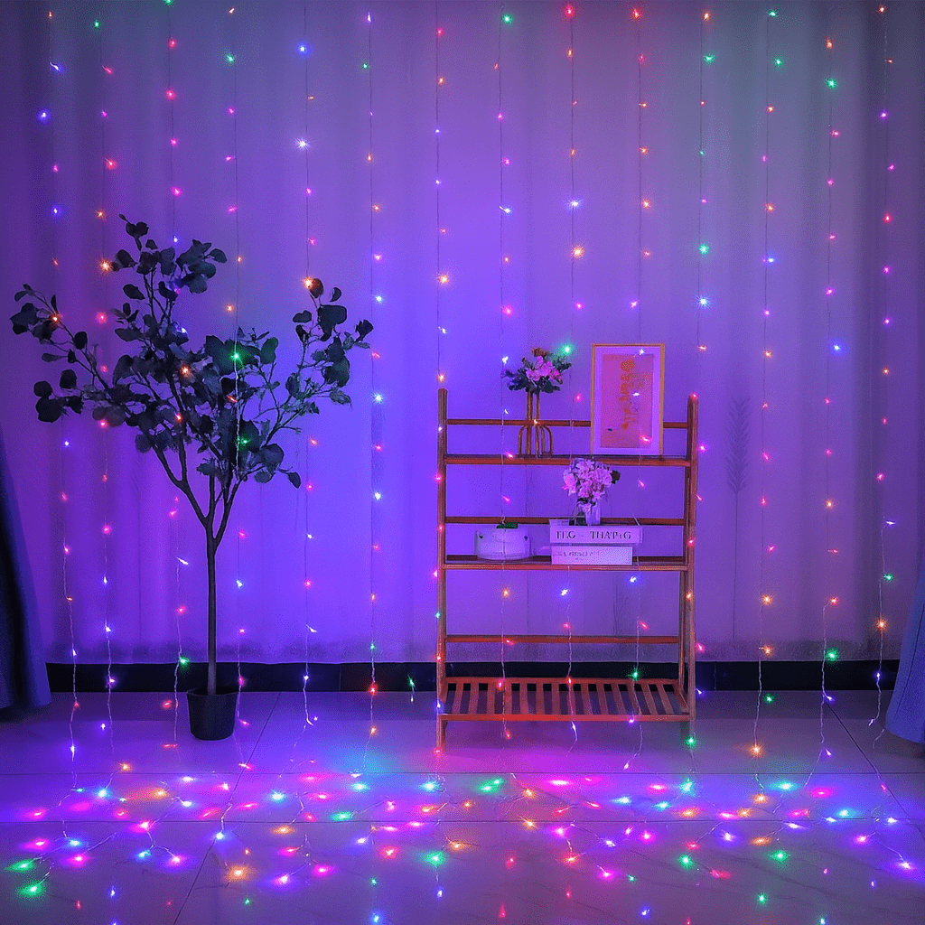 MildlyMama - GlowLuxe™ Christmas String Lights – Fairy Lights with Remote, 8 Twinkle Modes, Warm White LED for Indoor & Outdoor Holiday Decor Light