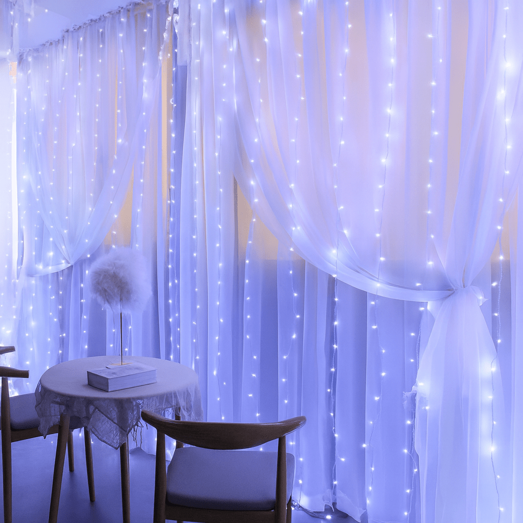 MildlyMama - GlowLuxe™ Christmas String Lights – Fairy Lights with Remote, 8 Twinkle Modes, Warm White LED for Indoor & Outdoor Holiday Decor Light