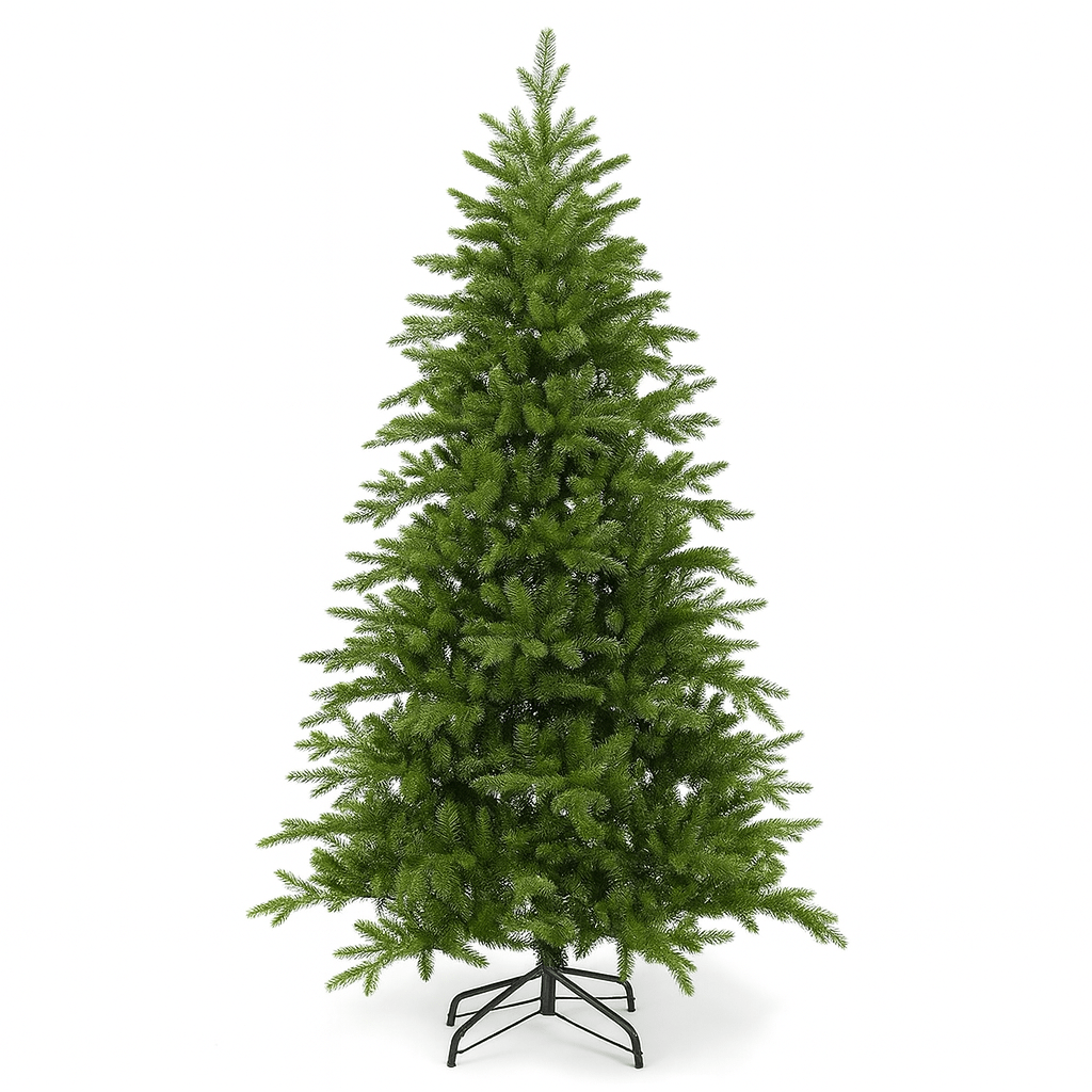 MildlyMama - GlowPetal Pre - lit Christmas Tree – Large Artificial Xmas Tree, Amazing Full Body & Warm LED Light