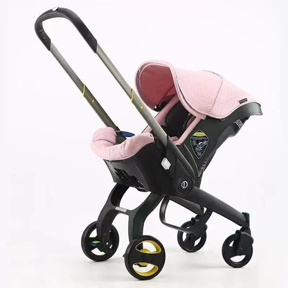 MildlyMama - Baby Travel System: Lightweight Stroller & Car Seat Set - Easy Fold, Safe & Adjustable Baby Strollers & Car Seat