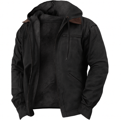 MildlyMama - Men's Heavyweight Hooded Workwear Jacket – Warm, Durable, and Relaxed Fit for Fall & Winter