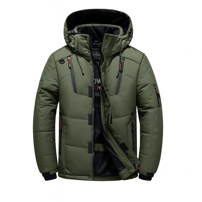 MildlyMama - Men's Insulated Winter Parka - Waterproof, Windproof Jacket For Extreme Cold Weather