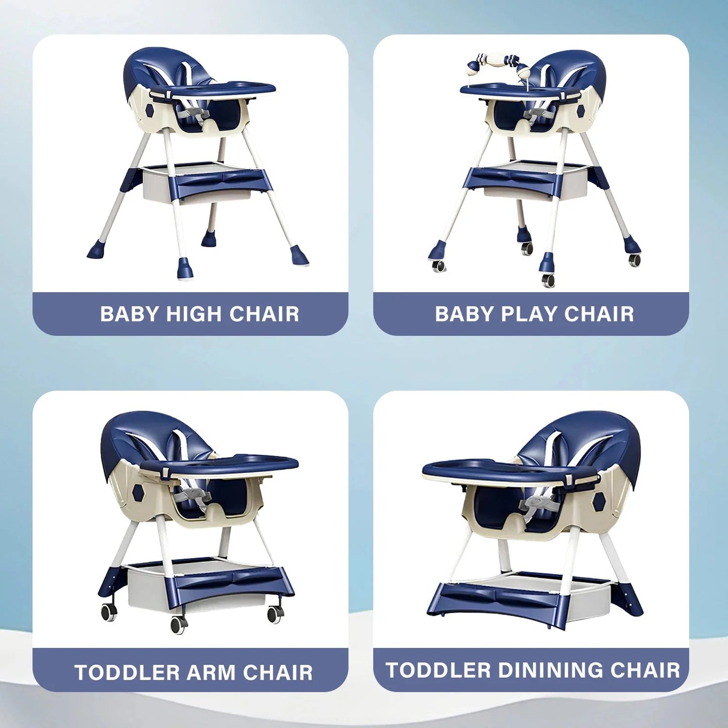 Multifunctional Foldable Baby Dining Chair – Portable Space-Saving Design for Infants and Toddlers Baby & Toddler Furniture