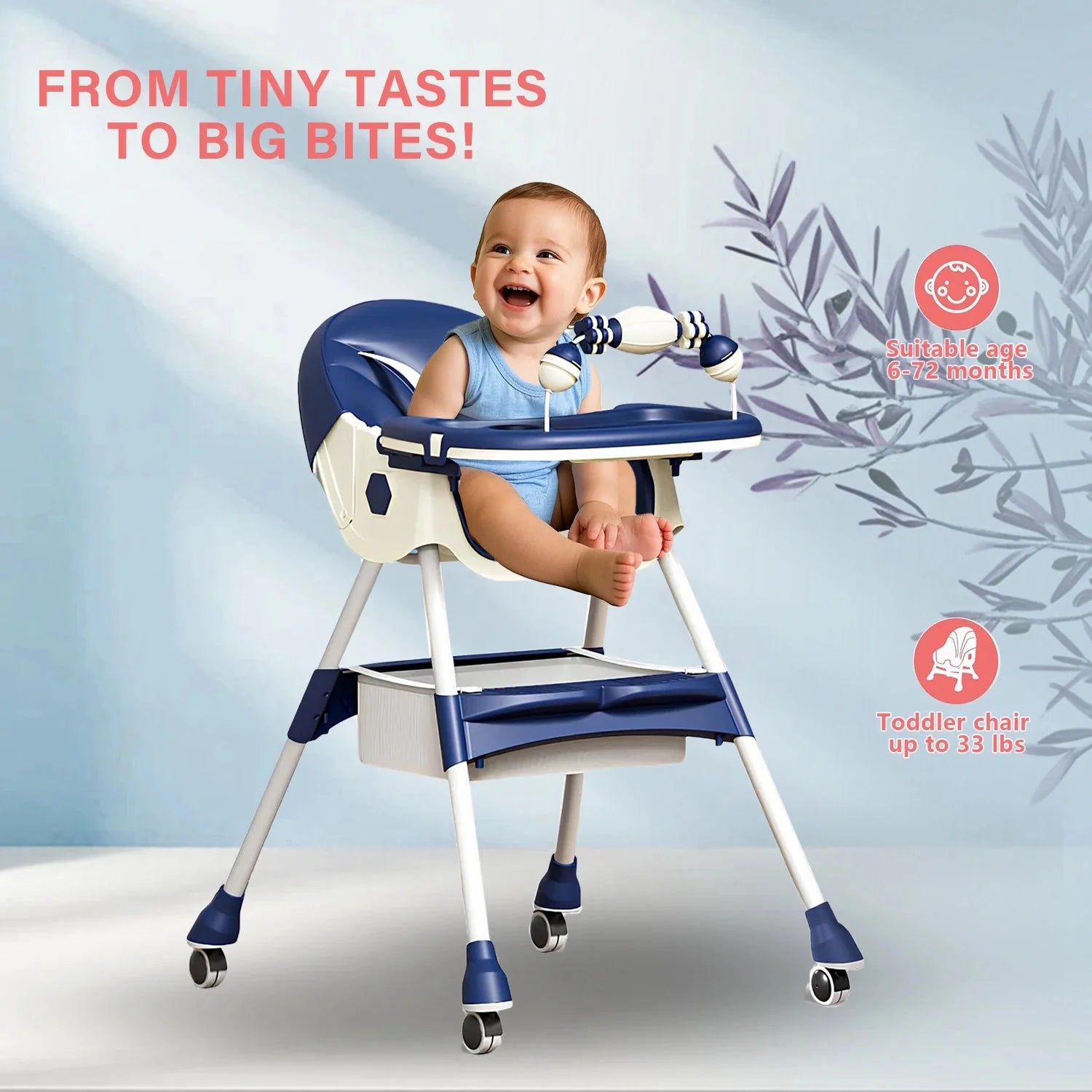 Multifunctional Foldable Baby Dining Chair – Portable Space-Saving Design for Infants and Toddlers Baby & Toddler Furniture