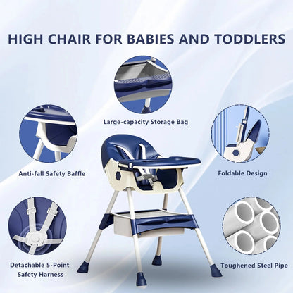 Multifunctional Foldable Baby Dining Chair – Portable Space-Saving Design for Infants and Toddlers Baby & Toddler Furniture
