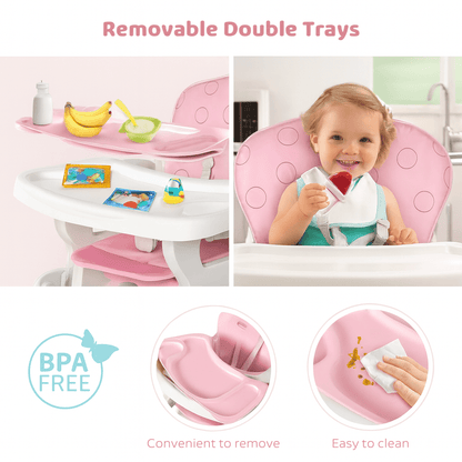 MildlyMama - Foldable Baby High Chair - Adjustable Height, Safe & Easy to Clean - Ideal for Feeding & Play Baby & Toddler Furniture