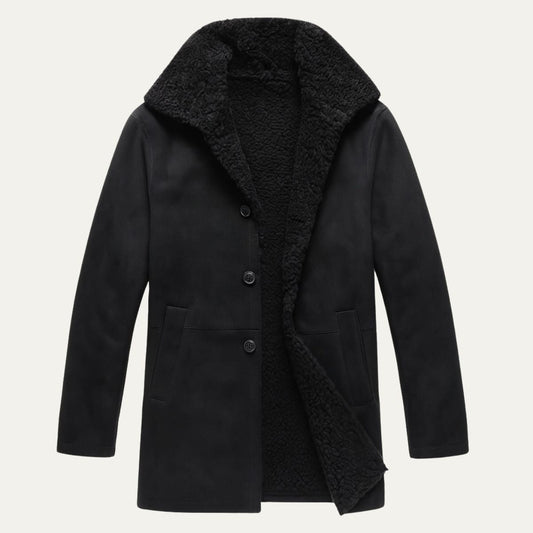 MildlyMama - The Aspen Shearling Coat – Men’s Classic Winter Overcoat
