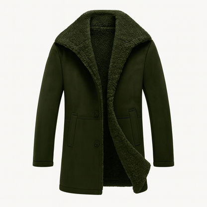 MildlyMama - The Aspen Shearling Coat – Men’s Classic Winter Overcoat
