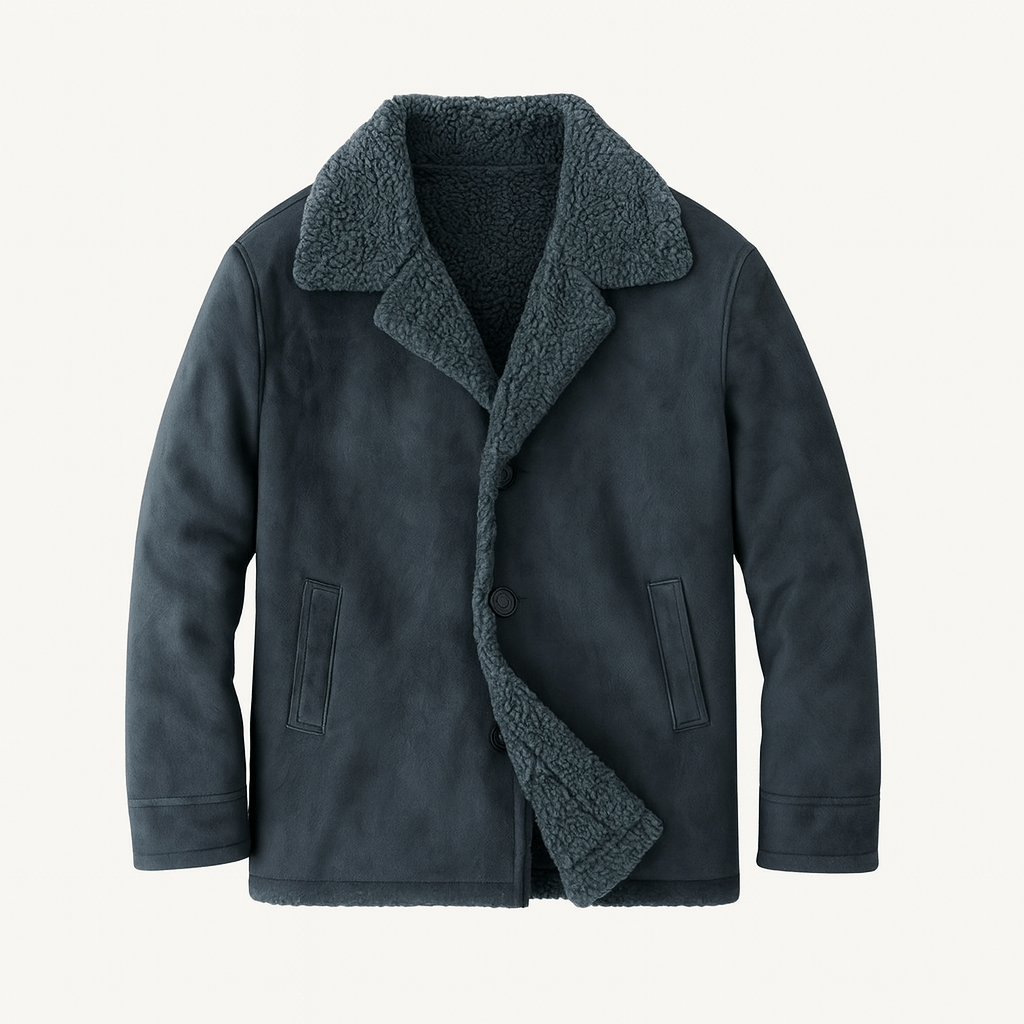 MildlyMama - The Aspen Shearling Coat – Men’s Classic Winter Overcoat