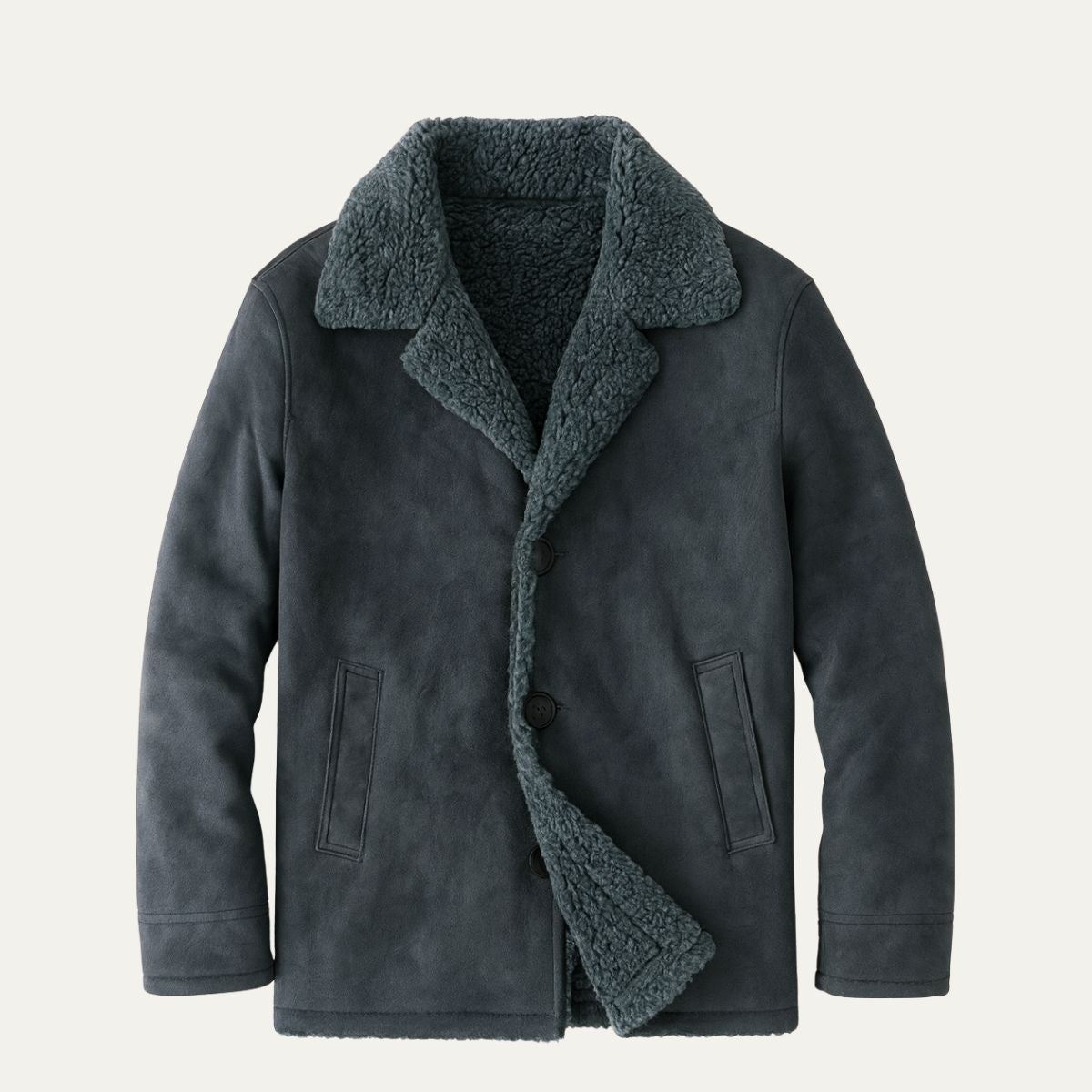 MildlyMama - The Aspen Shearling Coat – Men’s Classic Winter Overcoat