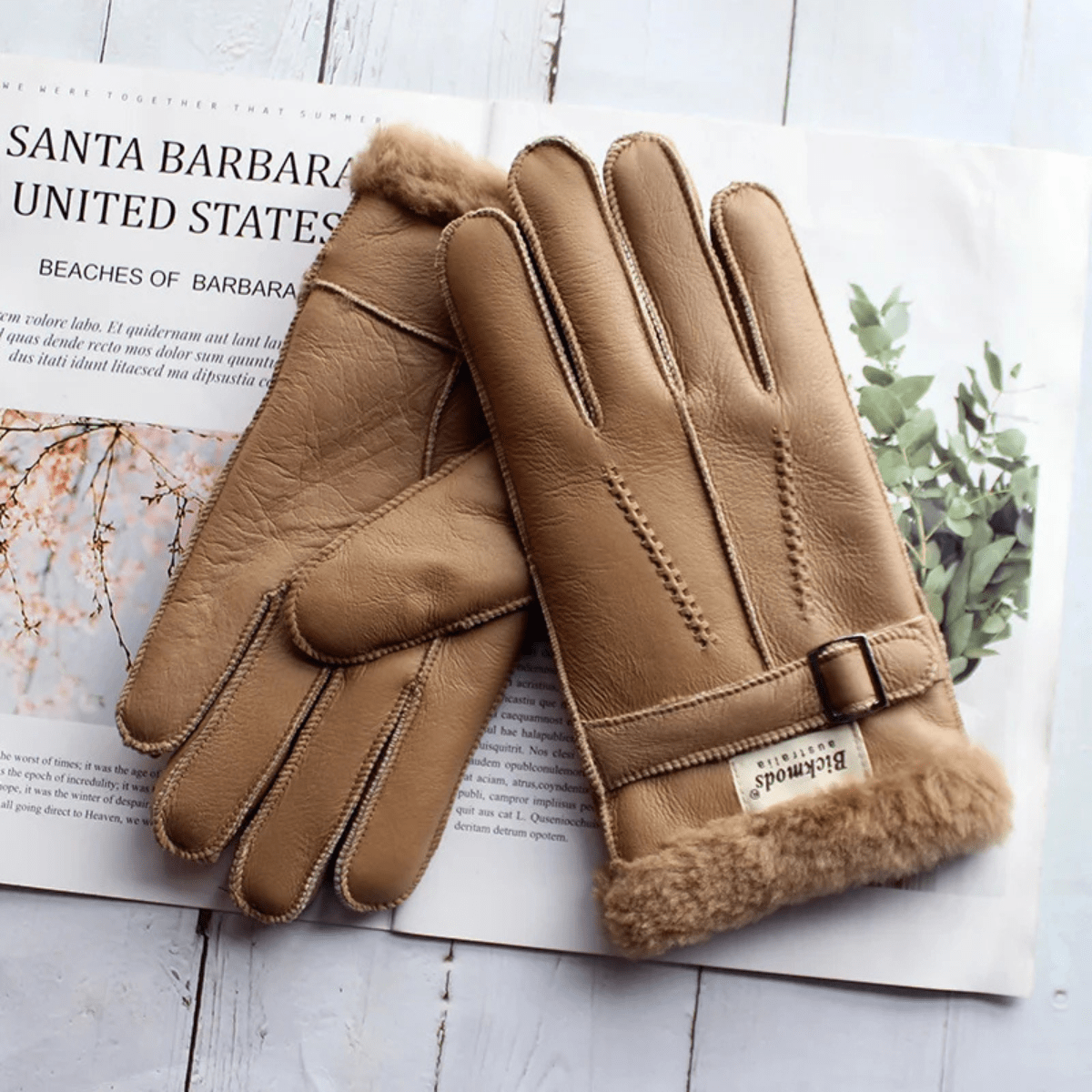 MildlyMama - The Brenton Men’s Sheepskin Fur Winter Gloves