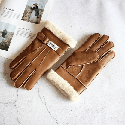 MildlyMama - The Brenton Men’s Sheepskin Fur Winter Gloves