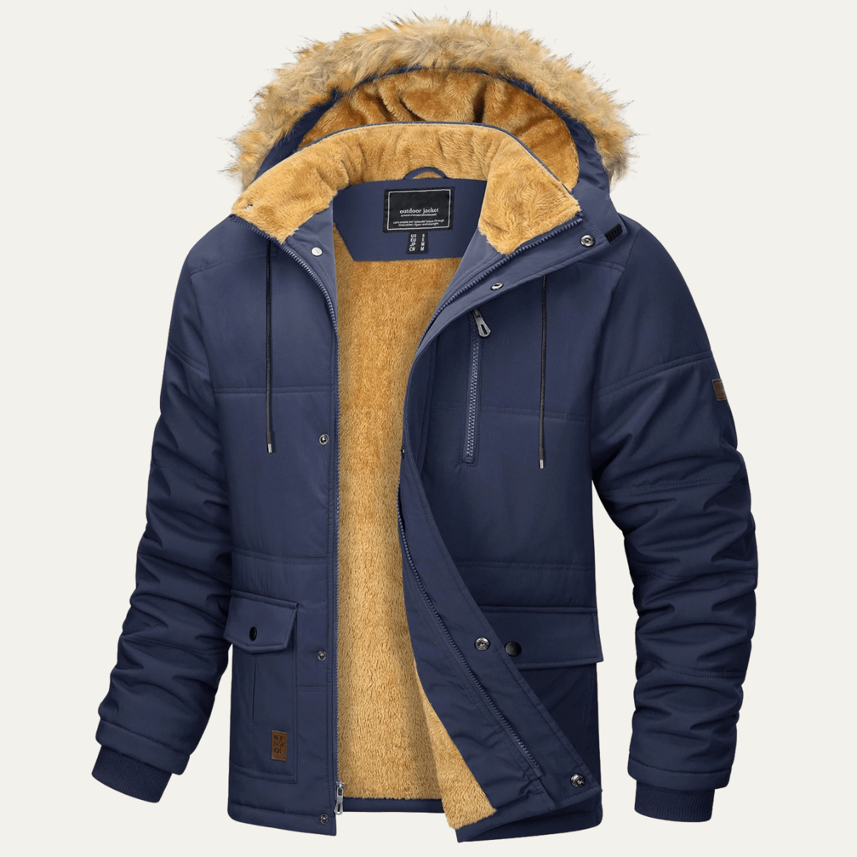 MildlyMama - The Briarcliff Men’s Winter Parka Jacket with Detachable Hood
