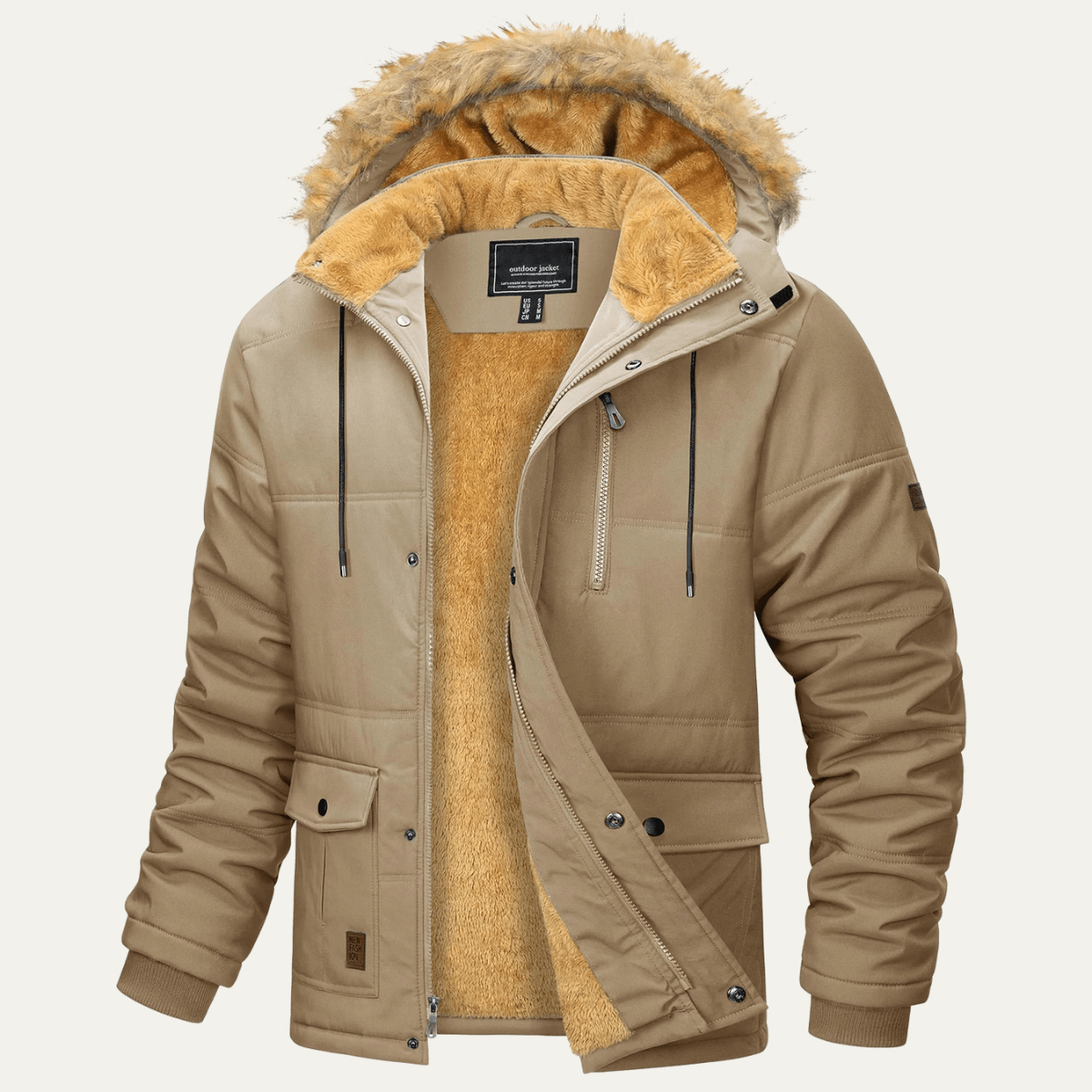 MildlyMama - The Briarcliff Men’s Winter Parka Jacket with Detachable Hood