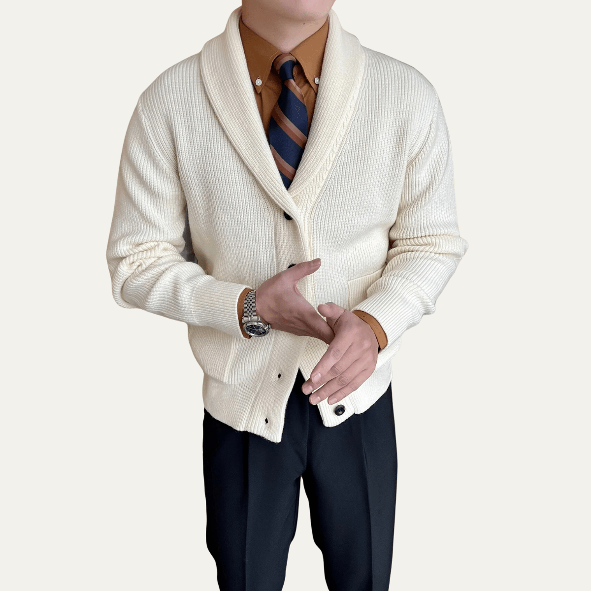 MildlyMama - The Montrose Men’s Soft Knit Winter Button Up Cardigan