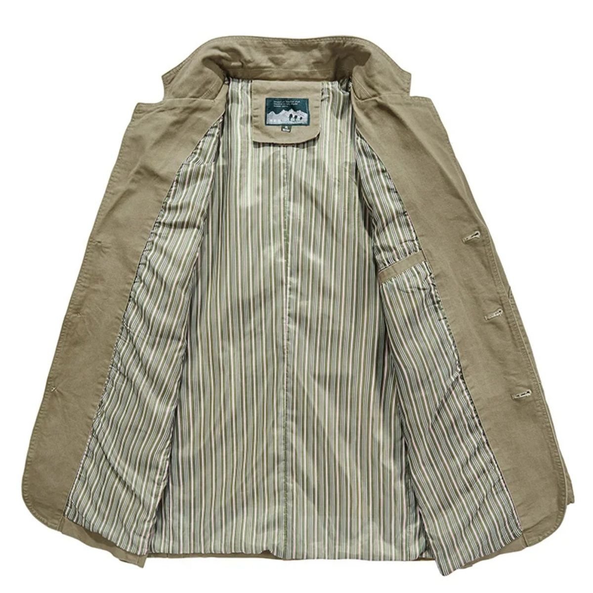 MildlyMama - The Reykjavik Men’s Cotton Blazer Style Windbreaker with Pockets