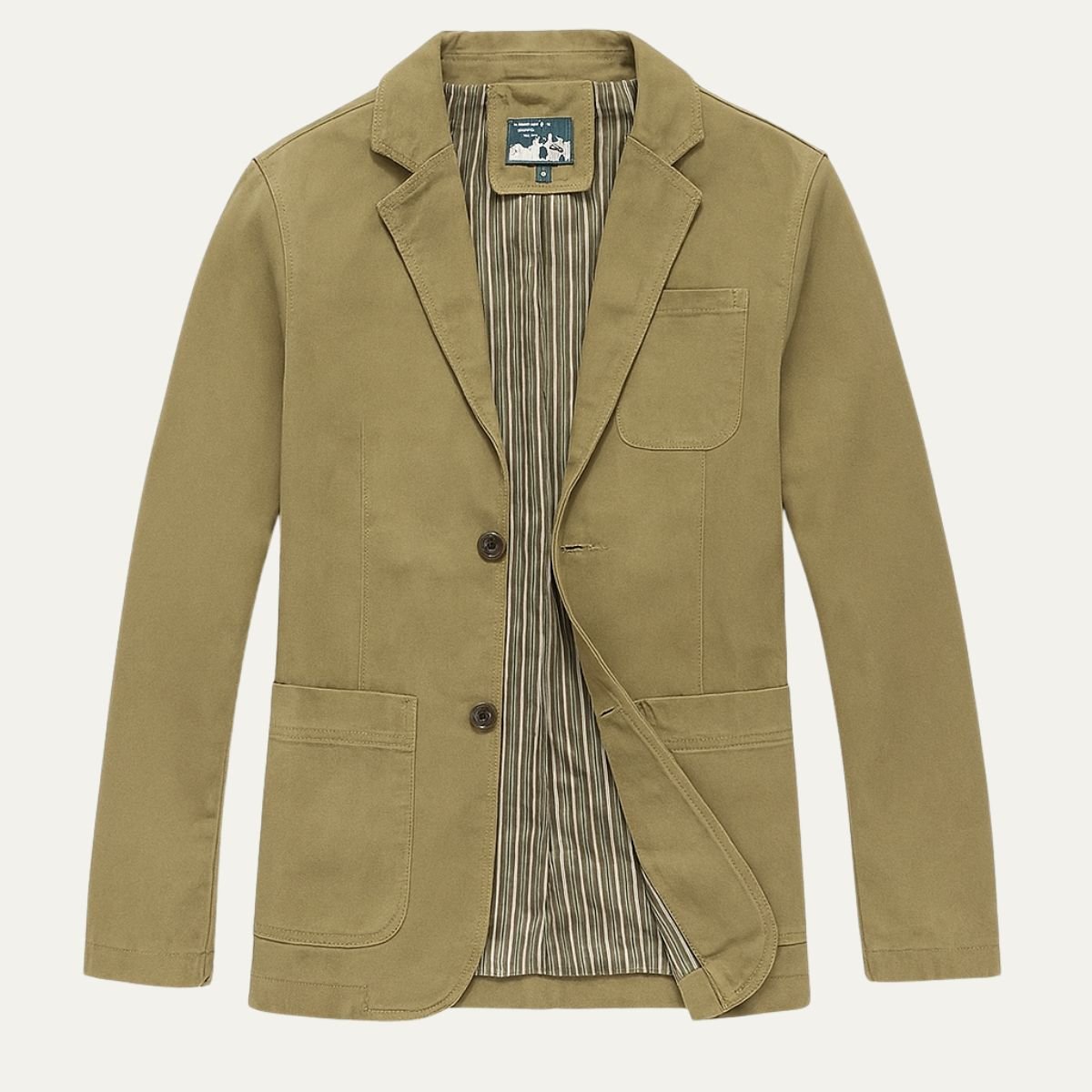 MildlyMama - The Reykjavik Men’s Cotton Blazer Style Windbreaker with Pockets