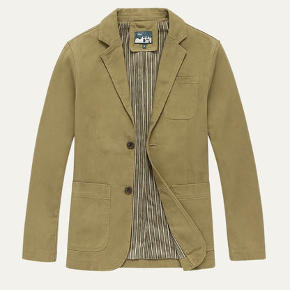 MildlyMama - The Reykjavik Men’s Cotton Blazer Style Windbreaker with Pockets