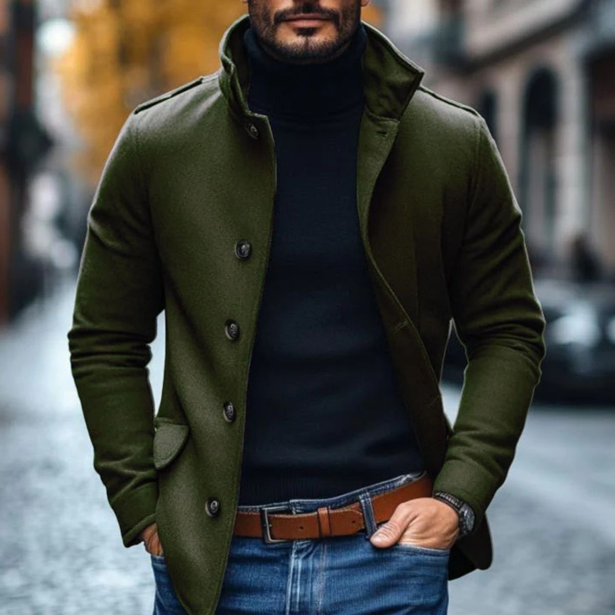 MildlyMama - The Rome Wool Coat – Men’s Smart Tailored Overcoat Jackets