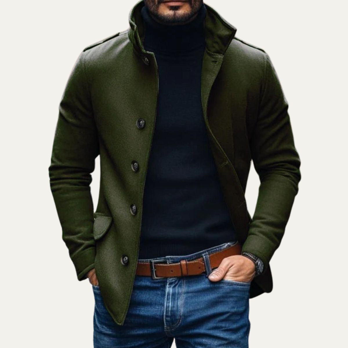 MildlyMama - The Rome Wool Coat – Men’s Smart Tailored Overcoat Jackets