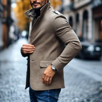 MildlyMama - The Rome Wool Coat – Men’s Smart Tailored Overcoat Jackets