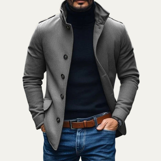 MildlyMama - The Rome Wool Coat – Men’s Smart Tailored Overcoat Jackets