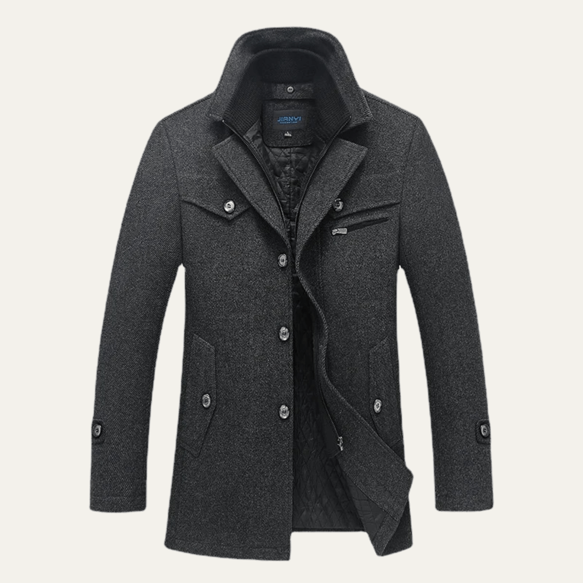 MildlyMama - The Stonemont Men’s Smart Casual Wool Blend Winter Coat