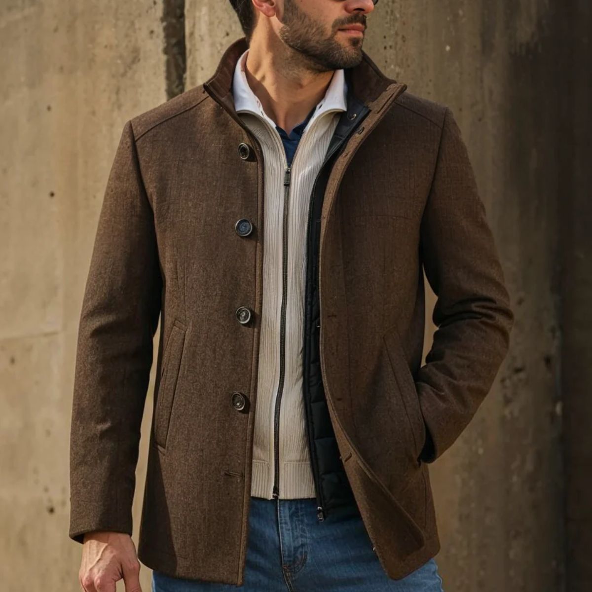 MildlyMama - The Vienna Wool Coat – Men’s Classic Winter Overcoat