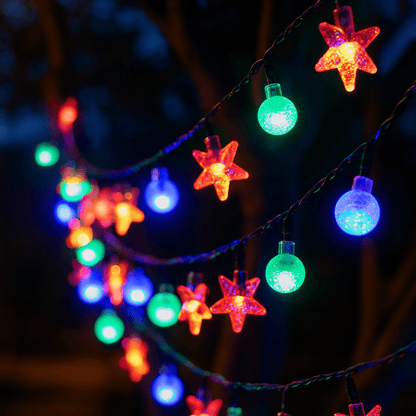 MildlyMama - TwinkleGlow™ Christmas Lights – 33ft LED Fairy String Lights with Remote, 8 Modes, Warm White Indoor & Outdoor Holiday Décor Light