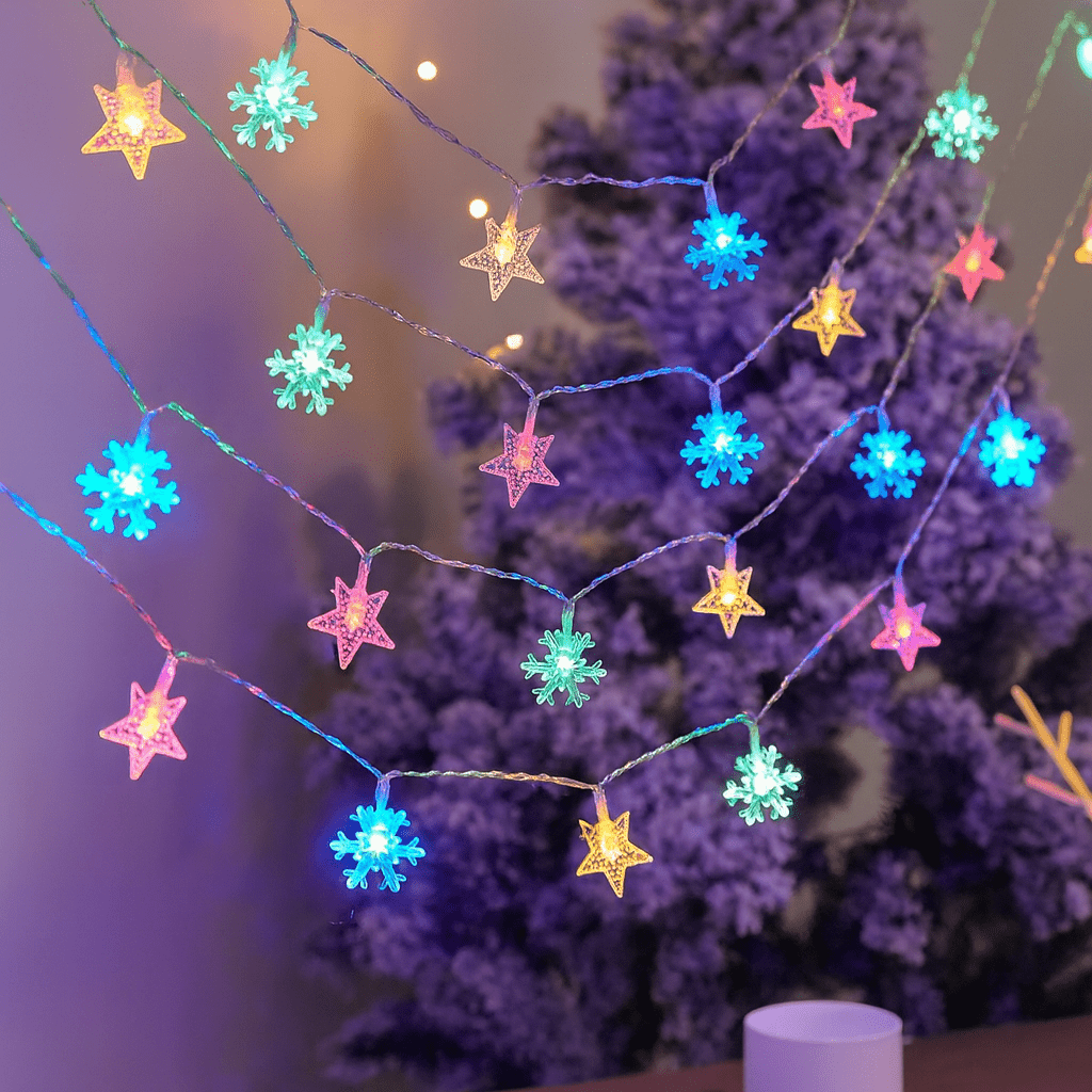 MildlyMama - TwinkleGlow™ Christmas Lights – 33ft LED Fairy String Lights with Remote, 8 Modes, Warm White Indoor & Outdoor Holiday Décor Light