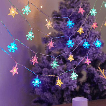 MildlyMama - TwinkleGlow™ Christmas Lights – 33ft LED Fairy String Lights with Remote, 8 Modes, Warm White Indoor & Outdoor Holiday Décor Light