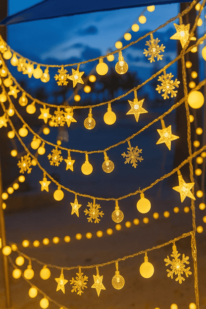 MildlyMama - TwinkleGlow™ Christmas Lights – 33ft LED Fairy String Lights with Remote, 8 Modes, Warm White Indoor & Outdoor Holiday Décor Light