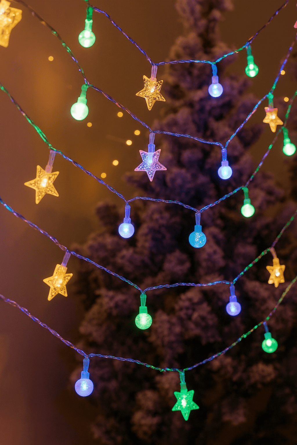 MildlyMama - TwinkleGlow™ Christmas Lights – 33ft LED Fairy String Lights with Remote, 8 Modes, Warm White Indoor & Outdoor Holiday Décor Light