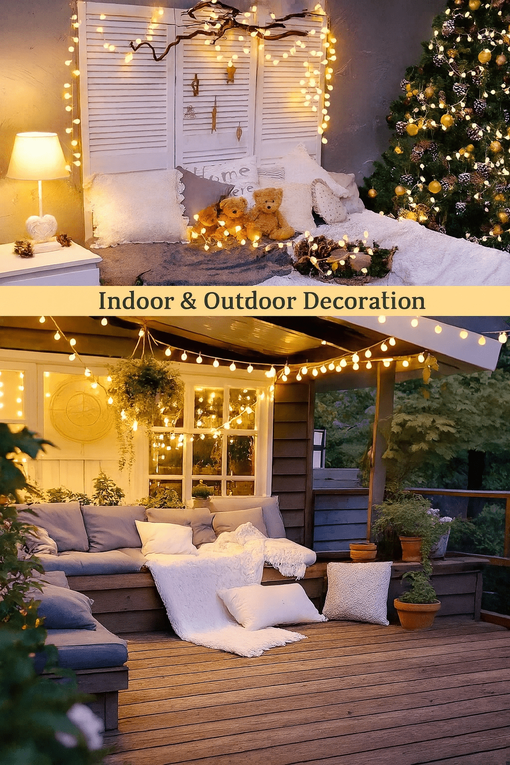 MildlyMama - TwinkleLink™ Connectable Globe String Lights – 33ft 100 LED Warm White, Plug - In with Remote, 8 Modes Fairy Lights for Indoor/Outdoor Christmas Décor Light