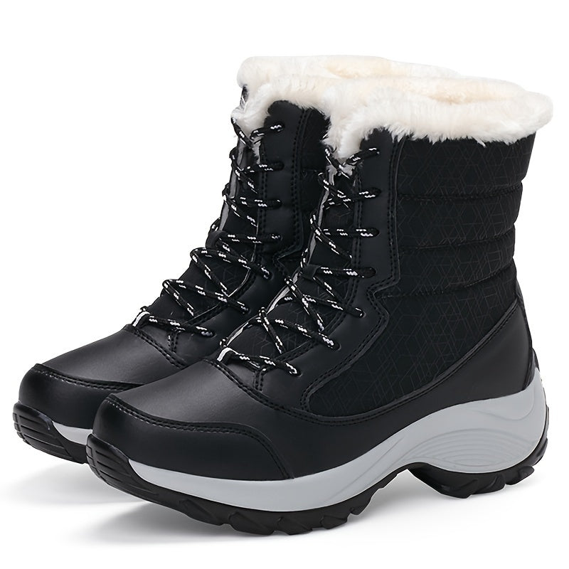 MildlyMama - Winter boots with fur lining for women Waterproof and non - slip