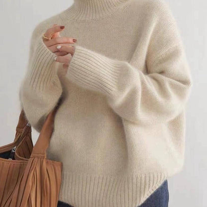 MildlyMama - Women's Cashmere Turtleneck Sweater