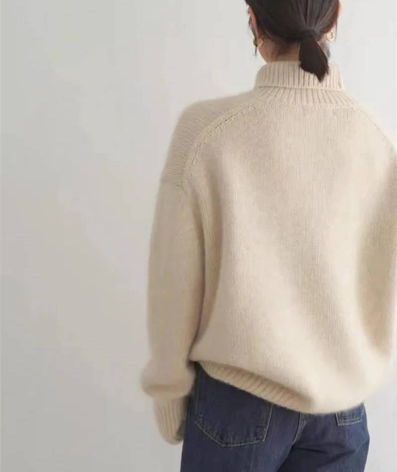 MildlyMama - Women's Cashmere Turtleneck Sweater