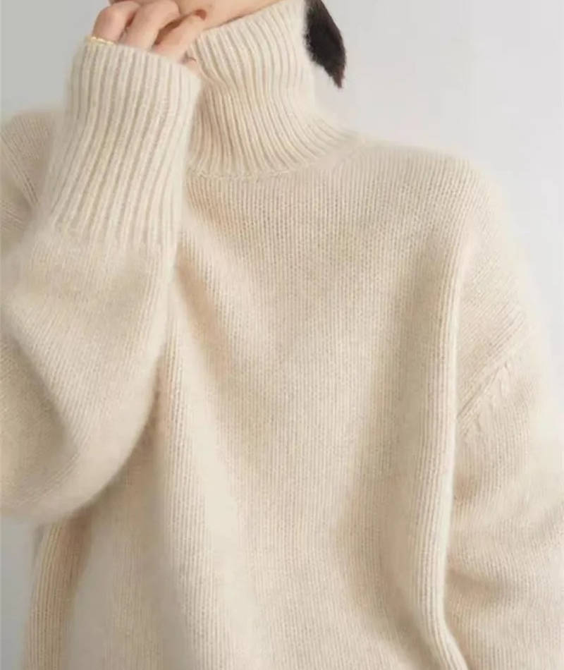 MildlyMama - Women's Cashmere Turtleneck Sweater