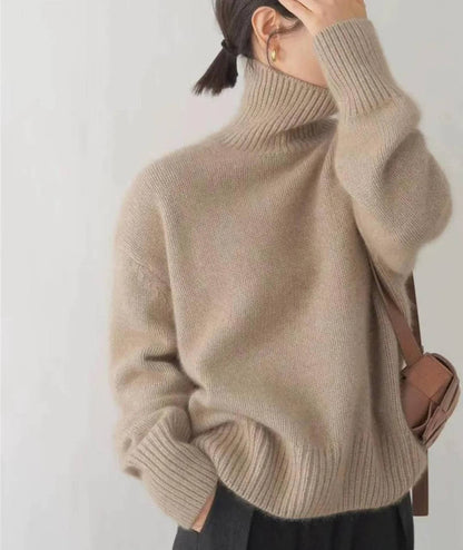 MildlyMama - Women's Cashmere Turtleneck Sweater